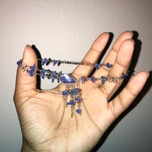 Blue Stone Anklet NEVER WORN